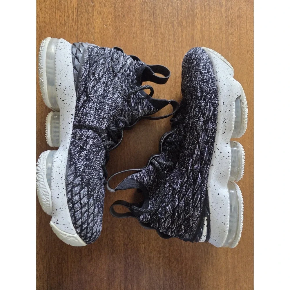 Nike Lebron 15 Sneakers Ashes Battleknit Men's 6.5 Youth 6.5 Oreo Basketball